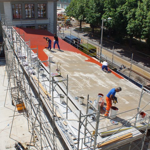 Bau der Arena Vogesen   20 von 27. Vergrösserte Ansicht