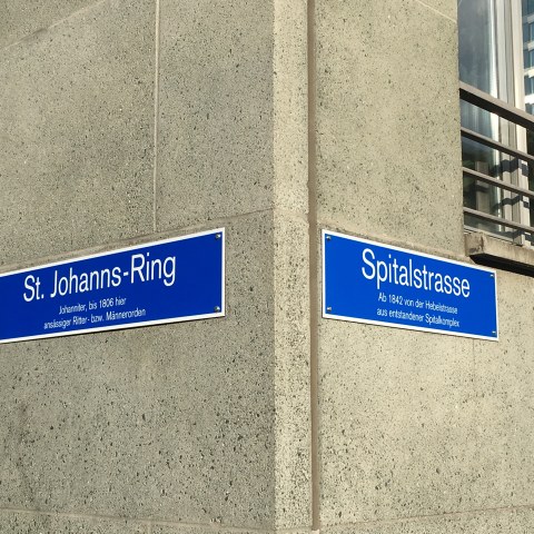 Unsere Adresse. Vergrösserte Ansicht